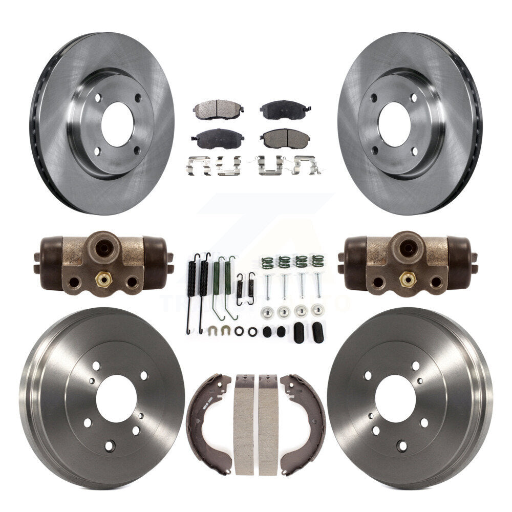 Kit de plaquettes et de tambour en céramique pour Rotor de frein avant et arrière (9 pièces) pour Nissan Sentra Versa Cube 