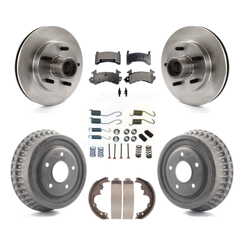 Kit de plaquettes et de tambour en céramique pour Rotor de frein avant et arrière (7 pièces) pour GMC Sonoma Chevrolet S10 