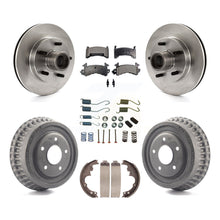 Charger l'image dans la galerie, Kit de plaquettes et de tambour en céramique pour Rotor de frein avant et arrière (7 pièces) pour GMC Sonoma Chevrolet S10 