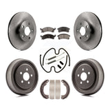 Front Rear Disc Brake Rotors Ceramic Pads And Drum Kit (7Pc) For Chevrolet Cavalier K8T-102736