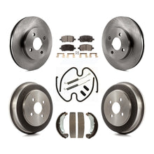 Load image into Gallery viewer, Front Rear Brake Rotor Ceramic Pad Drum Kit (7Pc) For Chevrolet Cobalt Saturn G5