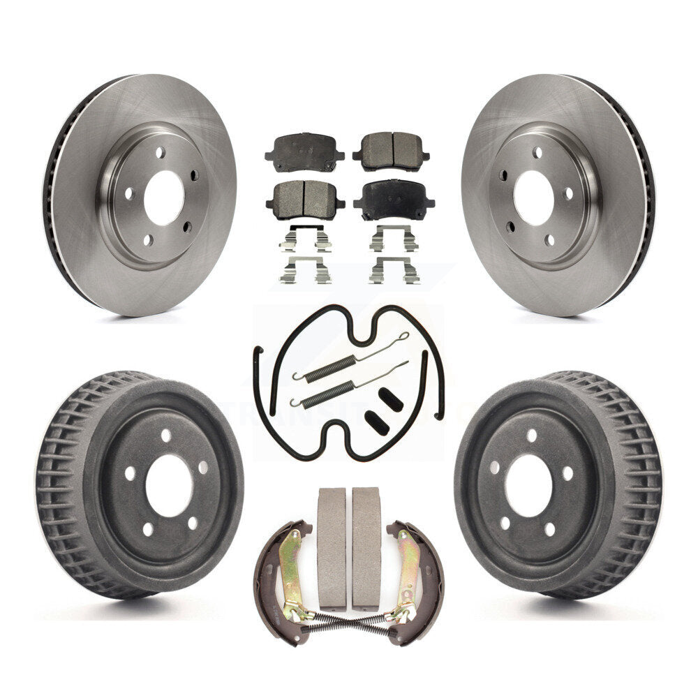 Rotors de frein à disque avant et arrière, tampons en céramique et Kit de tambour (7 pièces) pour Chevrolet Malibu 