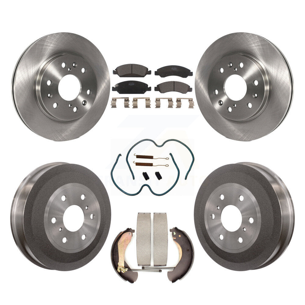 Kit de plaquettes et de tambour en céramique pour Rotor de frein avant et arrière (7 pièces) pour Chevrolet Silverado 1500 