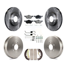Load image into Gallery viewer, [Front+Rear] 2007 Ford Escape Mercury Premium OE Brake Rotor Drum Kit &amp; Ceramic Pads For Max Braking