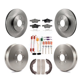 [Front+Rear] 2008 Mazda Tribute Premium OE Brake Rotor Drum Kit & Ceramic Pads For Max Braking