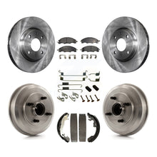 Load image into Gallery viewer, Front Rear Disc Brake Rotors Ceramic Pads And Drum Kit (7Pc) For Ford Focus