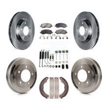 Load image into Gallery viewer, Front Rear Brake Rotor Ceramic Pad Drum Kit (7Pc) For 2008 Mitsubishi Lancer GTS