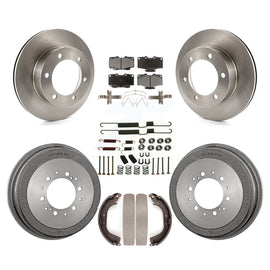 Front Rear Disc Brake Rotors Ceramic Pads And Drum Kit (7Pc) For Toyota 4Runner