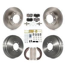 Load image into Gallery viewer, Front Rear Brake Rotor Ceramic Pad And Drum Kit (7Pc) For 2004 Toyota Tacoma 4WD