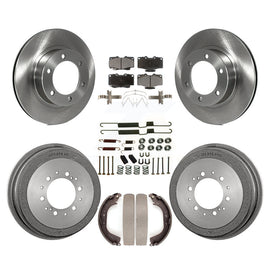 Front Rear Disc Brake Rotors Ceramic Pads And Drum Kit (7Pc) For Toyota 4Runner