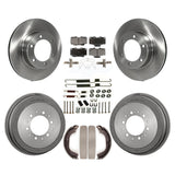 Front Rear Disc Brake Rotors Ceramic Pads And Drum Kit (7Pc) For Toyota 4Runner