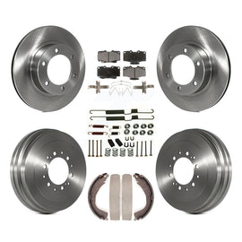 Front Rear Disc Brake Rotors Ceramic Pads And Drum Kit (7Pc) For Toyota 4Runner