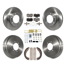 Load image into Gallery viewer, Front Rear Brake Rotor Ceramic Pad And Drum Kit (7Pc) For 2004 Toyota Tacoma 4WD