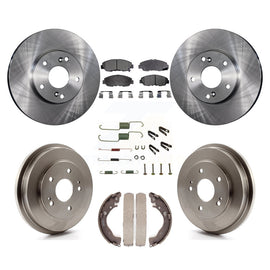 [Front+Rear] 2011 Honda Civic GX Premium OE Brake Rotor Drum Kit & Ceramic Pads For Max Braking