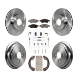 Kit de plaquettes et de tambour en céramique pour rotor de frein avant et arrière (7 pièces) pour Suzuki Aerio 2006-2007 