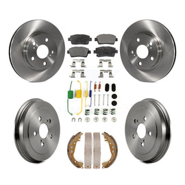 Kit de plaquettes et de tambour en céramique, Rotor de frein à disque avant et arrière (7 pièces) pour Toyota Prius 2008 