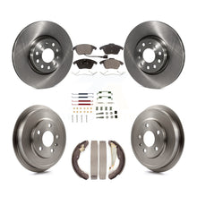 Load image into Gallery viewer, Front Rear Disc Brake Rotors Ceramic Pad And Drum Kit (7Pc) For Volkswagen Jetta