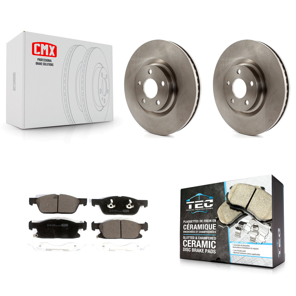 Kit de disques de frein à disque avant et plaquettes en céramique pour Lincoln Continental 