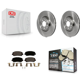 Front Disc Brake Rotors And Ceramic Pads Kit For Jeep Cherokee Chrysler 200