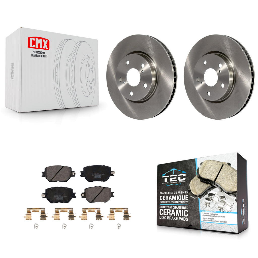 Front Disc Brake Rotors And Ceramic Pads Kit For Lexus IS250