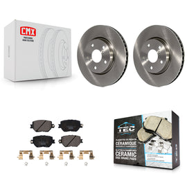 Front Disc Brake Rotors And Ceramic Pads Kit For Lexus IS250