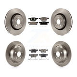 Front Rear Brake Rotor & Ceramic Pad Kit For Ford Fusion Lincoln MKZ Continental