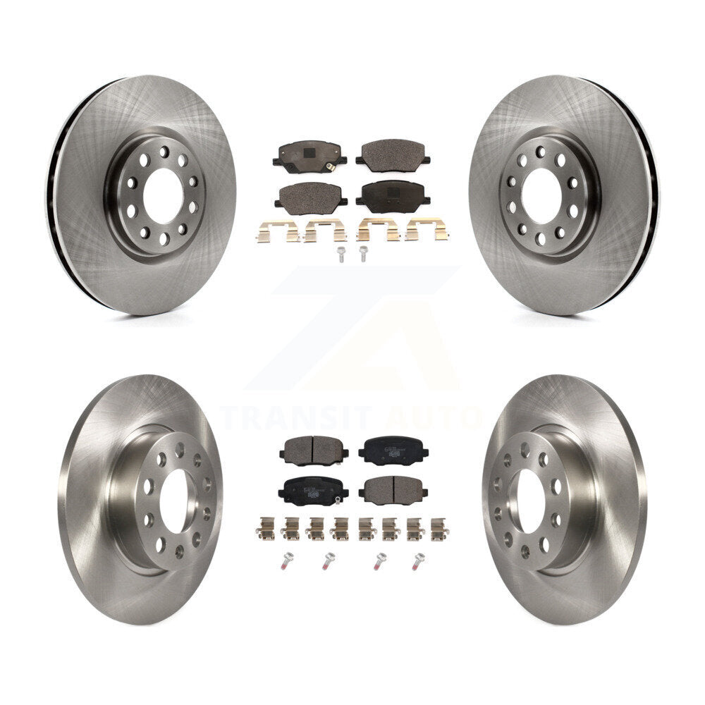 Front Rear Disc Brake Rotors And Ceramic Pads Kit For Jeep Renegade Fiat 500X