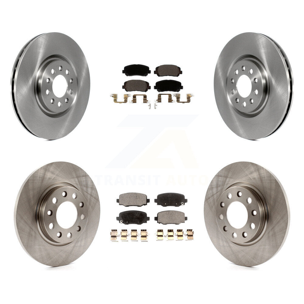 Front Rear Disc Brake Rotors And Ceramic Pads Kit For Jeep Cherokee Chrysler 200