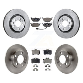 Front Rear Disc Brake Rotors And Ceramic Pads Kit For Volkswagen Beetle