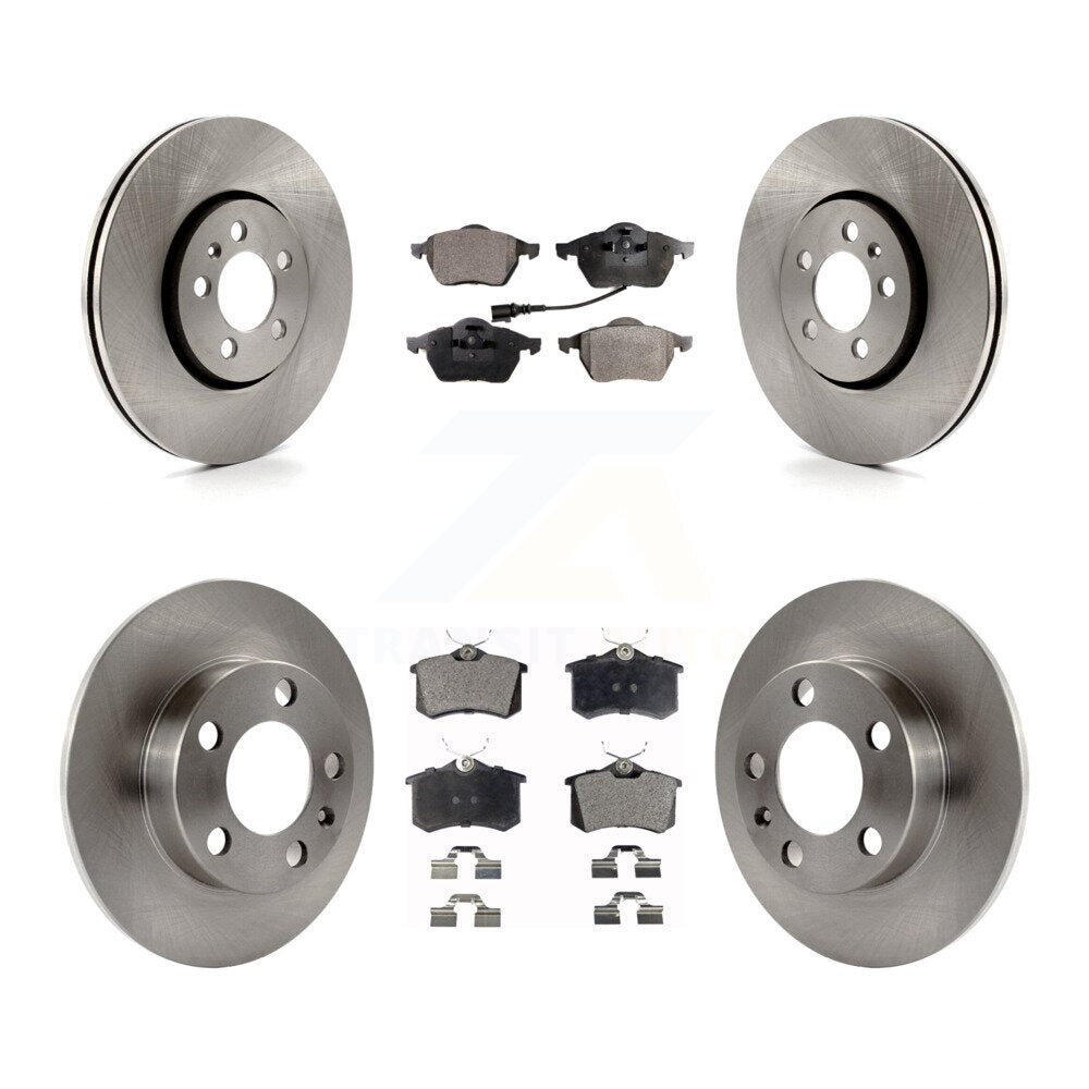Front Rear Disc Brake Rotors And Ceramic Pads Kit For Volkswagen Beetle