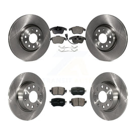 Front Rear Disc Brake Rotors And Ceramic Pads Kit For Volkswagen Passat