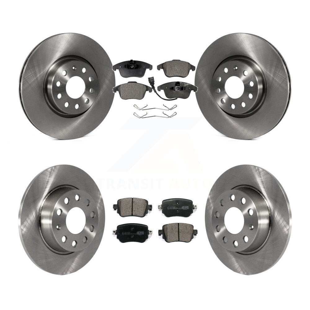 Kit de rotors de frein à disque avant et arrière et plaquettes en céramique pour Volkswagen Passat 