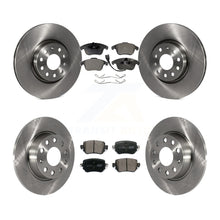 Charger l'image dans la galerie, Kit de rotors de frein à disque avant et arrière et plaquettes en céramique pour Volkswagen Passat 