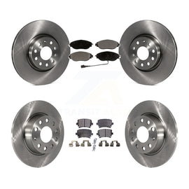 Front Rear Disc Brake Rotors And Ceramic Pads Kit For Volkswagen GTI