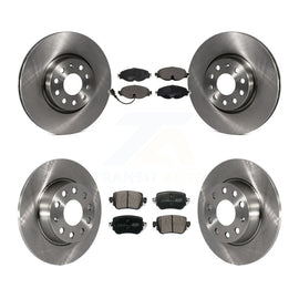 Front Rear Brake Rotor & Ceramic Pad Kit For Volkswagen GTI Golf Alltrack Passat