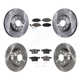 Front Rear Brake Rotor And Ceramic Pad Kit For Audi A3 Quattro Volkswagen e-Golf