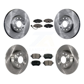 Front Rear Disc Brake Rotors And Ceramic Pads Kit For Volkswagen Golf SportWagen