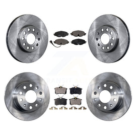 Front Rear Disc Brake Rotors And Ceramic Pads Kit For Volkswagen Golf SportWagen