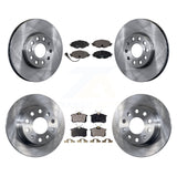 Front Rear Disc Brake Rotors And Ceramic Pads Kit For Volkswagen Golf SportWagen