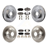 Front Rear Brake Rotors & Ceramic Pad Kit For Kia Sorento Hyundai Santa Fe Sport