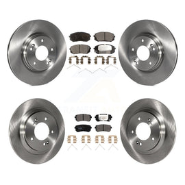 [Front+Rear] 2016 Kia Optima LX/EX/LX 1.6T Premium OE Brake Rotors & Ceramic Pads Kit For Max Braking
