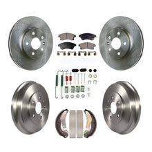 Charger l'image dans la galerie, Front Rear Disc Brake Rotors Ceramic Pads And Drum Kit (7Pc) For Chevrolet Sonic