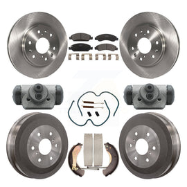 Front Rear Brake Rotor Ceramic Pad & Drum Kit (9Pc) For Chevrolet Silverado 1500