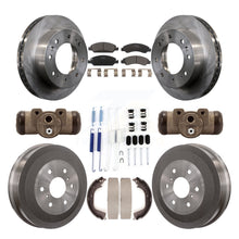 Load image into Gallery viewer, Front Rear Brake Rotor Ceramic Pad &amp; Drum Kit (9Pc) For Chevrolet Silverado 1500