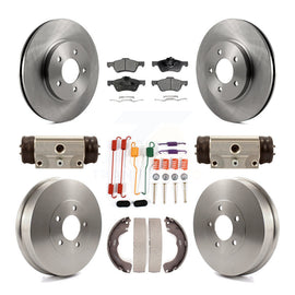 [Front+Rear] 2008 Mazda Tribute Premium OE Brake Rotor Drum Kit & Ceramic Pads For Max Braking