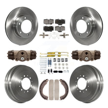 Load image into Gallery viewer, Front Rear Brake Rotor Ceramic Pad And Drum Kit (9Pc) For 2004 Toyota Tacoma 4WD