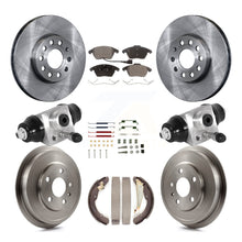 Load image into Gallery viewer, Front Rear Disc Brake Rotors Ceramic Pad And Drum Kit (9Pc) For Volkswagen Jetta