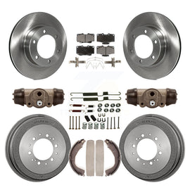 Front Rear Disc Brake Rotors Ceramic Pads And Drum Kit (9Pc) For Toyota 4Runner