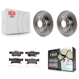 Rear Brake Rotors & Ceramic Pad Kit For Buick Envision With 288mm Diameter Rotor
