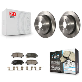 [Rear] 2015-2020 Chevrolet Colorado GMC Canyon Premium OE Brake Rotors & Ceramic Pads Kit For Max Braking